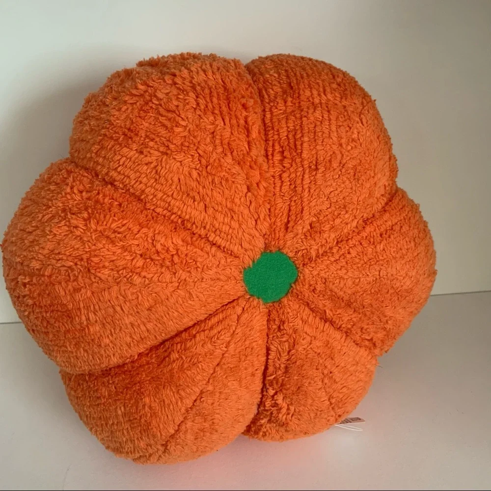 Vintage Large Jack o lantern plush pumpkin Halloween decor